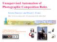 Unsupervised%20Automation%20of%20Photographic%20Composition%20Rules PowerPoint PPT Presentation
