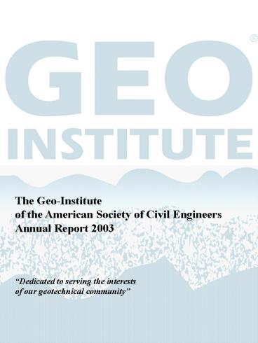 The GeoInstitute