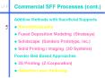 Commercial SFF Processes (cont.) PowerPoint PPT Presentation
