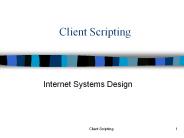 Internet Systems Design