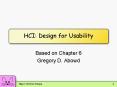 HCI: Design for Usability PowerPoint PPT Presentation
