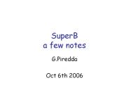 SuperB a few notes