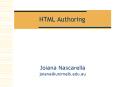 HTML Authoring PowerPoint PPT Presentation