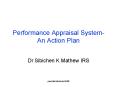 Performance Appraisal System An Action Plan PowerPoint PPT Presentation