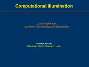 Computational Illumination