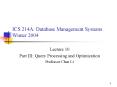 ICS 214A: Database Management Systems Winter 2004 PowerPoint PPT Presentation