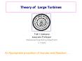 Theory of Large Turbines PowerPoint PPT Presentation