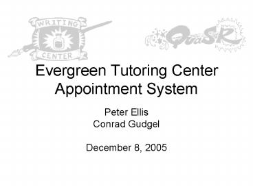 Evergreen Tutoring Center Appointment System