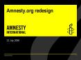 Amnesty.org redesign PowerPoint PPT Presentation