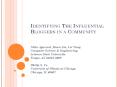 Identifying The Influential Bloggers in a Community PowerPoint PPT Presentation