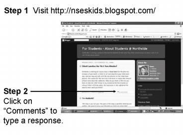 Step 1 Visit http:nseskids'blogspot'com