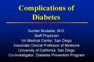 Complications of Diabetes