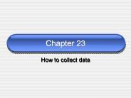 How to collect data
