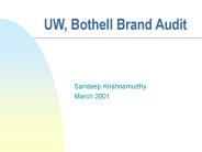 UW, Bothell Brand Audit