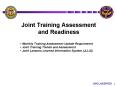 Joint Training Assessment and Readiness PowerPoint PPT Presentation