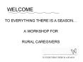 TO EVERYTHING THERE IS A SEASON PowerPoint PPT Presentation