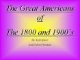 The Great Americans of PowerPoint PPT Presentation