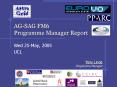 AGSAG FM6 Programme Manager Report PowerPoint PPT Presentation