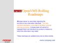 OpenVMS Rolling Roadmaps PowerPoint PPT Presentation