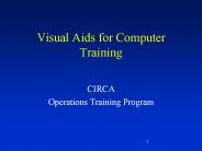 Visual Aids for Computer Training