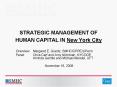 STRATEGIC MANAGEMENT OF HUMAN CAPITAL IN New York City PowerPoint PPT Presentation