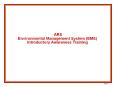 ARS Environmental Management System (EMS) Introductory Awareness Training PowerPoint PPT Presentation
