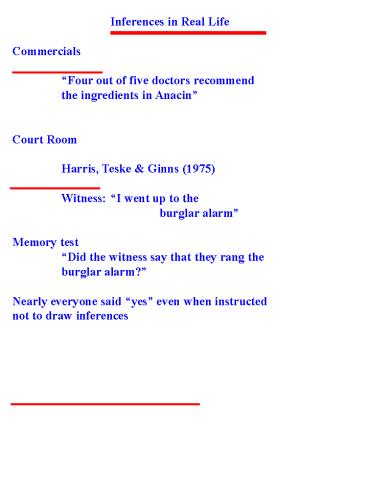 PPT – Inferences in Real Life PowerPoint presentation | free to view ...