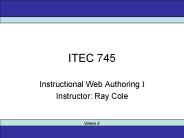 ITEC 745