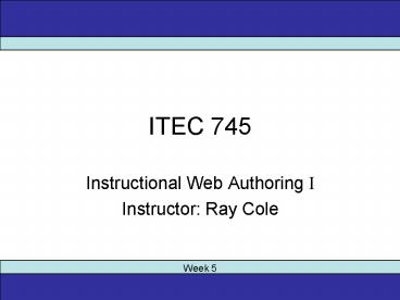 ITEC 745