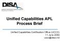 Unified Capabilities Certification Office UCCO PowerPoint PPT Presentation