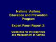 National Asthma Education and Prevention Program Expert Panel Report 2: Guidelines for the Diagnosis and Management of Asthma PowerPoint PPT Presentation