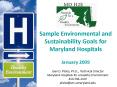 Sample Environmental and Sustainability Goals for Maryland Hospitals PowerPoint PPT Presentation