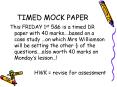 TIMED MOCK PAPER PowerPoint PPT Presentation
