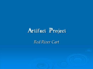 Artifact Project