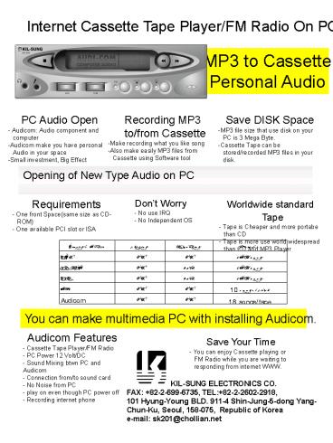 Internet Cassette Tape PlayerFM Radio On PC