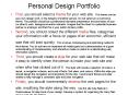 Personal Design Portfolio PowerPoint PPT Presentation
