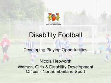Disability Football