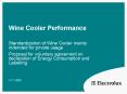 Wine Cooler Performance PowerPoint PPT Presentation