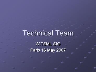 Technical Team