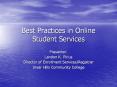 Best Practices in Online Student Services PowerPoint PPT Presentation