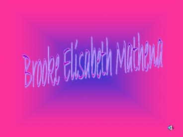 Brooke Elisabeth Mathena