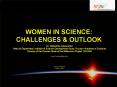 WOMEN%20IN%20SCIENCE:%20CHALLENGES%20 PowerPoint PPT Presentation