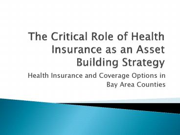 Health Insurance and Coverage Options in