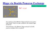 Higgs via Double Pomeron Exchange
