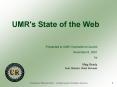 UMR's State of the Web PowerPoint PPT Presentation