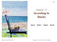 Chapter 11 Investing In Stocks