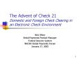 The Advent of Check 21 Domestic and Foreign Check Clearing in an Electronic Check Environment PowerPoint PPT Presentation