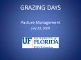 GRAZING DAYS PowerPoint PPT Presentation