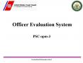 Officer Evaluation System PowerPoint PPT Presentation