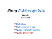 Mining Clickthrough Data